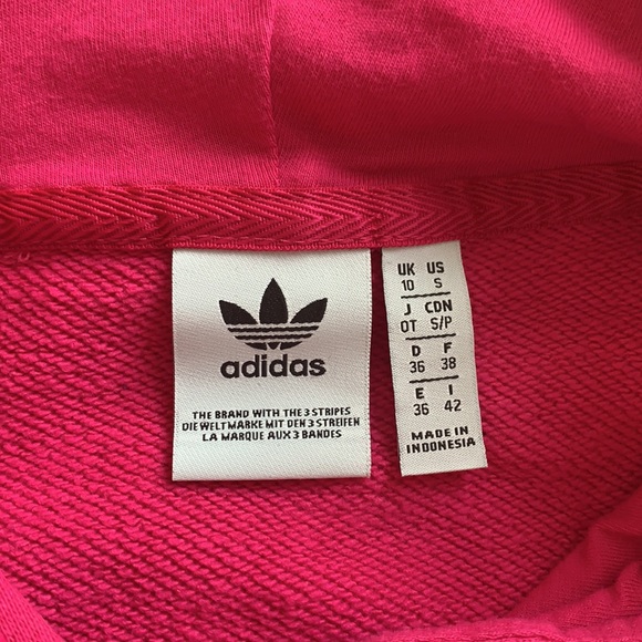 Adidas pink cropped hoodie - Picture 6 of 6